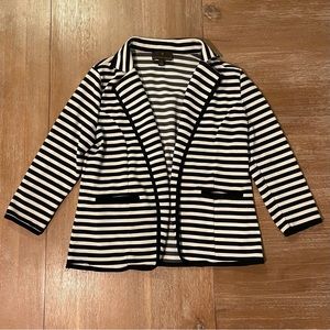 Fen Wright Manson Navy & White Stripe Blazer